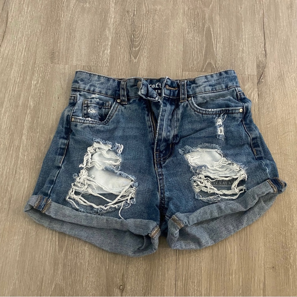 Refuge, Ripped shorts, Women’s, Juniors, Denim, Blue, Size 1